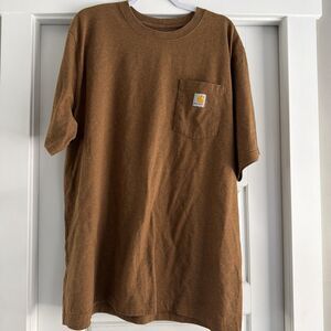 Carhartt Men's TK3296 2XL Short Sleeve One Pocket T-Shirt - Desert